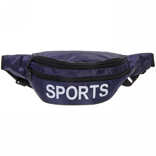 Сумка на пояс "Ultramarine - Sports Style", цвет синий, 3 кармана, 36*10*8см