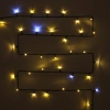 Гирлянда для улицы "Мерцание" 20м 240 ламп LED чёрный провод,1 реж.,IP-54, Теплый белый, белый мерцает (возможность соединения)