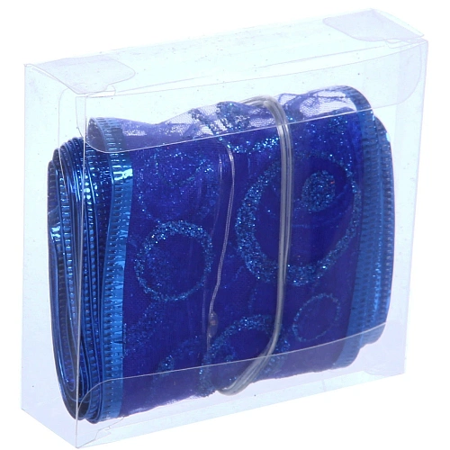 Гирлянда для дома ЛЕНТА ДЕКОРАТИВНАЯ  Морозные узоры 2,0 м, 6 см (на батарейках), Синий (подсветка сиреневый)_4