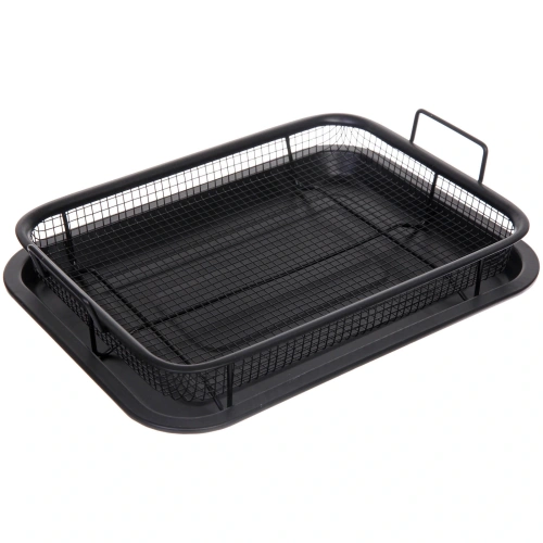 Противень с решеткой "Black" 32,5*24,5*8см