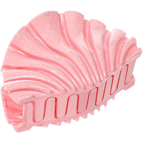 Заколка - краб для волос AKS - MANTANA, микс 6 цветов, ракушка, 85см _11