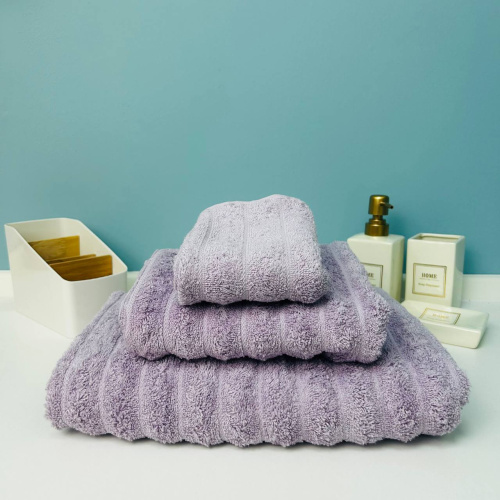 Полотенце махровое 30*50см "FLUFFY" цвет ежевичный мусс 04-134, плотность 500гр/м2