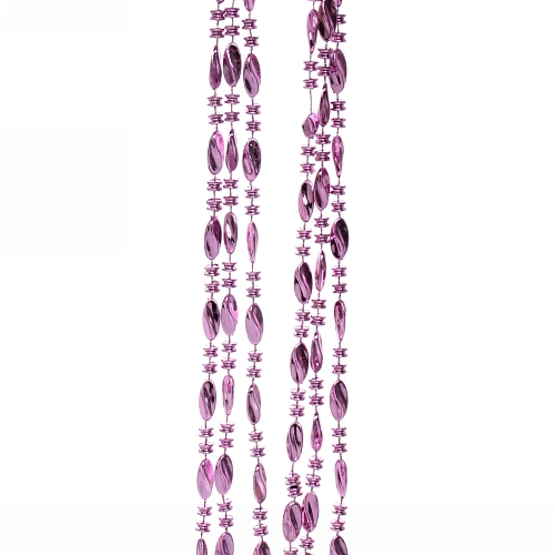 Бусы на ёлку 2м Льдинка, Фиолетовый_2