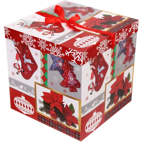 Коробка подарочная Коробка чудес 303030 см, Red_3