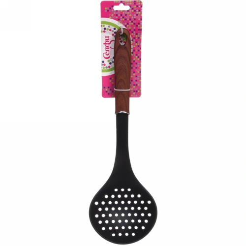 Шумовка кухонная пластиковая с прорезями "Сhocolate"