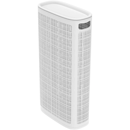 Корзина для белья Лён 60л плетёная 43×20×80см белый