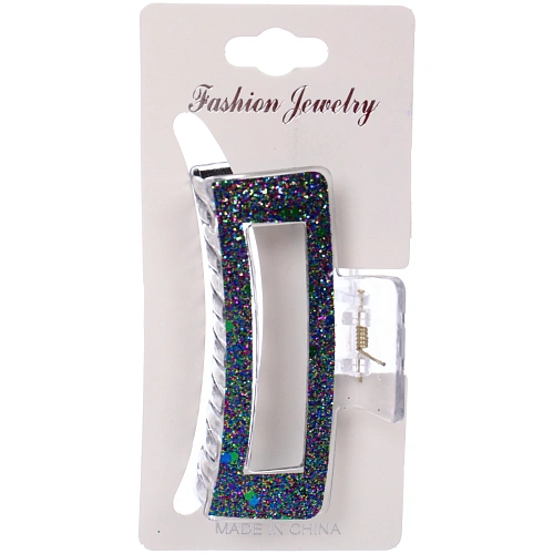 Заколка - краб для волос на блистере MASKOTTA, шесть цветов в ассортименте, 9см  _9