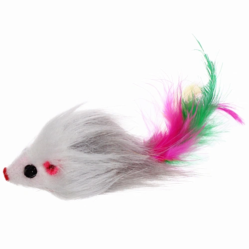 Игрушки в наборе 4шт для кошек МУРОЧКИН, цвет микс, с бубенчиками и мышка_7