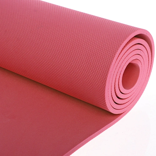 Коврик для йоги 6 мм 173х61 см Умиротворение EVA, фуксия_4