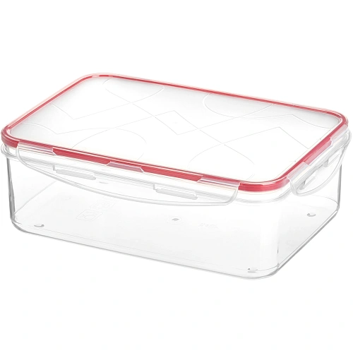 Контейнер для продуктов "Modena" прямоугольный 2,5л с защелками (бесцветный)