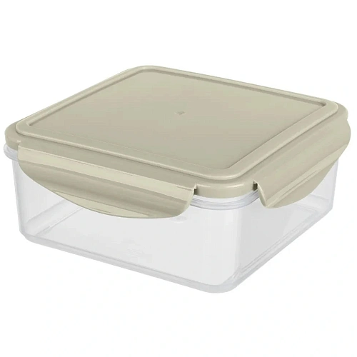 Контейнер для продуктов 1л "Smart lock" квадратный светло-серый 431160130