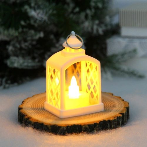 Сувенир с подсветкой "Уютный вечер" 5,5*9,5 см, Белый