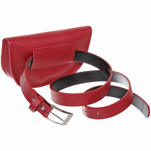 Сумка поясная Street Fashion, цвет бордовый, 1711105см_4