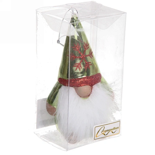 Ёлочная игрушка Весёлый лесовичок 6,55,513 см, зелёный_8