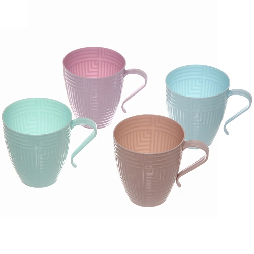 Кружка пластиковая 250мл в наборе 4шт "Лабиринт"