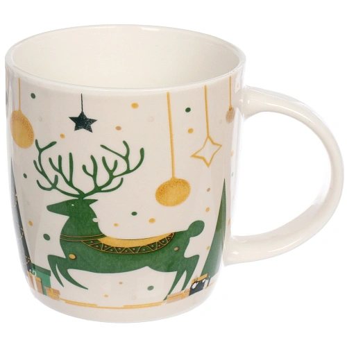 Кружка керамическая 330мл Фантазии зимы, микс рисунков_2