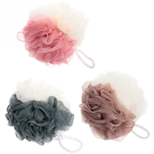 Мочалка для тела полипропиленовая "Ultramarine - Шарм", микс три цвета, 60грамм