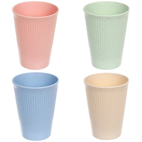 Стакан пластиковый ЭкоЛайф 300мл, микс цветов_3