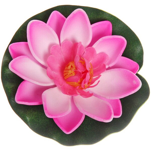 Растение водоплавающее Кувшинка d-10см розовая_9