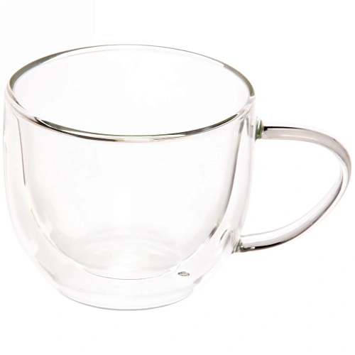 Кружка стеклянная с двойными стенками 230мл "Хай-Тек"LCWB1310