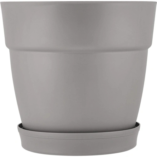 Горшок для цветов пластиковый 4л d-20см "Villa de Fiori" с фиксируемым поддоном, французский платан