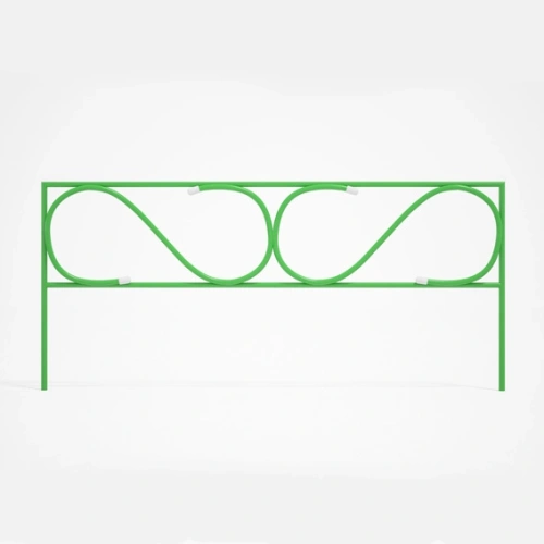 Заборчик садовый "Узкий" 37*82*410см (5 деталей)