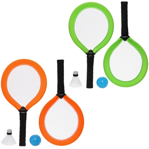 Теннис пляжный в наборе BT-9350B-1: 2 ракетки 45*24 см, шарик, волан