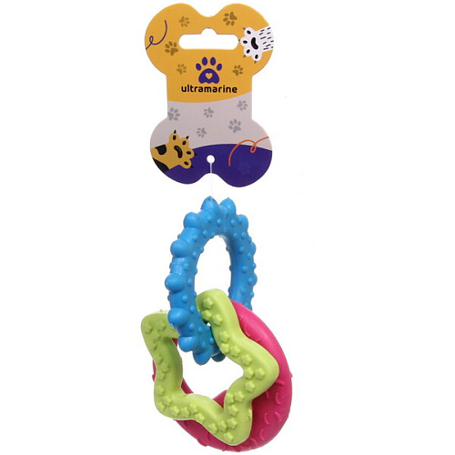 Игрушка для собаки "Bubble gum-Головоломка" 16см мультицвет Ultramarine
