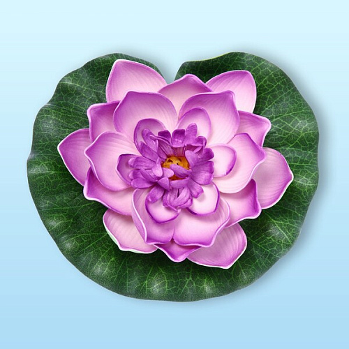 Растение водоплавающее Кувшинка Розитта d-17см сиреневая_5