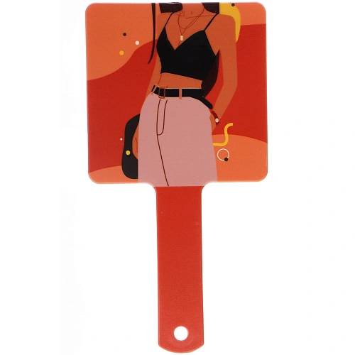 Зеркало косметическое ИМАНИ - ЭФФЛОДИ, микс 4 дизайна, 23,412см (PVC подвес) _5