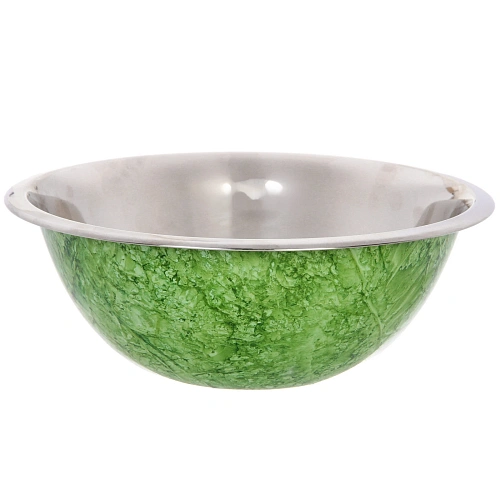 Миска из нержавеющей стали 1,8л 24см цветное покрытие "гранит"