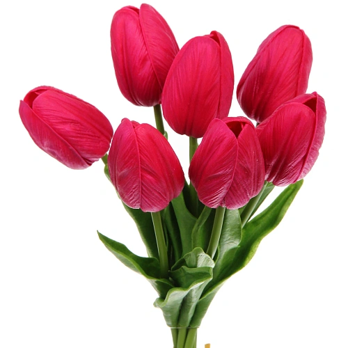 Цветы искусственные Natur 38см Тюльпаны 7шт фиолетовые_3