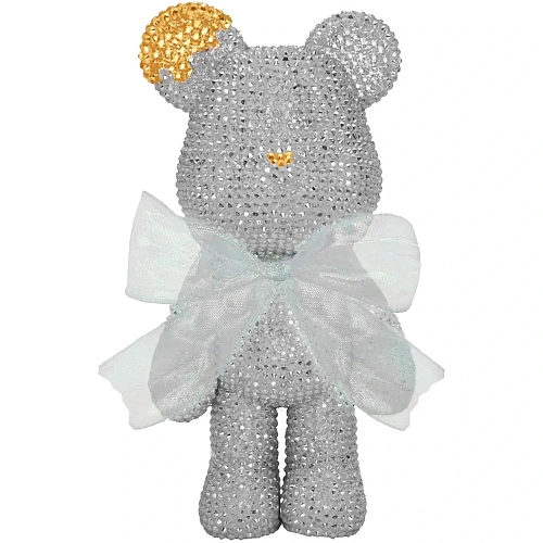 Набор для творчества "ЧУДО-МИШКА", цвет серебро, ушко и носик золотые, 22*10см (коробка)