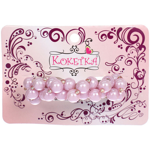 Заколка-автомат ЭСТРА, цвет лиловый, 75см (блистер Кокетка и пакет с подвесом)_4