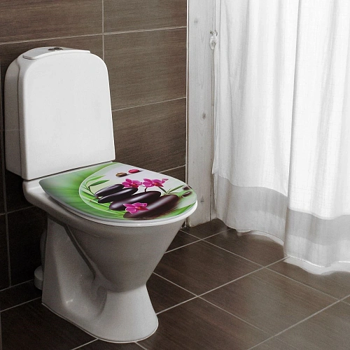 Сиденье для унитаза 36х42 Орхидея_7