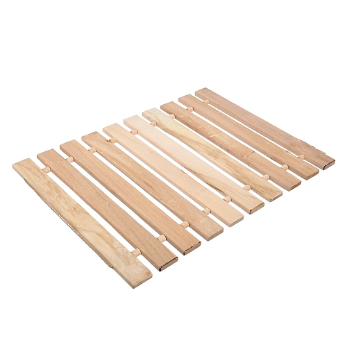 Коврик - сидушка, липовая рейка Б класса 41,5*35см Банные штучки 