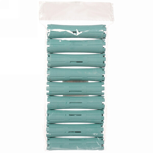 Бигуди пластмассовые-коклюшки 9шт Styling, микс 6 цветов, d=2,2см (прозрачный пакет с подвесом), без резинки_18