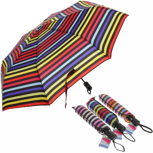 New Зонт женский автомат "Ultramarine - Антэра", микс 6 цветов, 8 спиц, d-108см, длина в слож. виде 28см