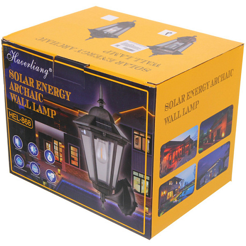 Фонарь садовый Огонь 381920 см, на солнечной батарее (свеч, теплый белый) 1 LED, 3 реж, датчик движ_9