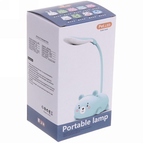 Светильник настольный Marmalade-Мишка LED 28,59,26,8см цвет розовый USB_8