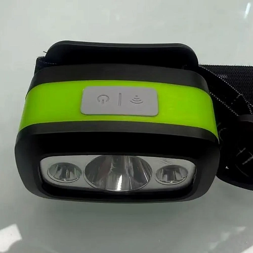 Фонарь налобный 3 режима, 1LED, аккумуляторная батарея 400mAh USB A98