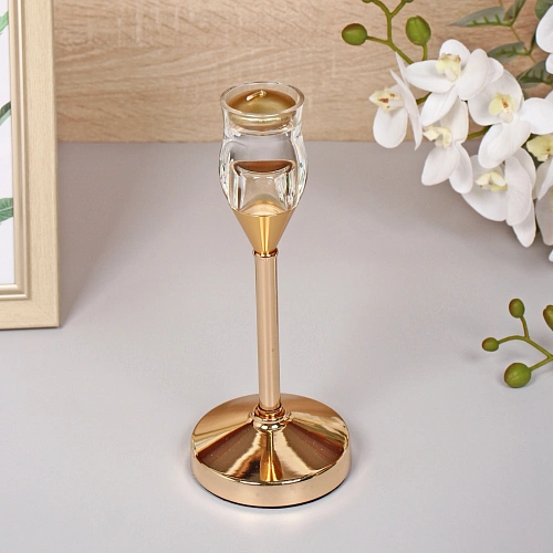 Подсвечник GLASS 3,3922 см, Золото_6
