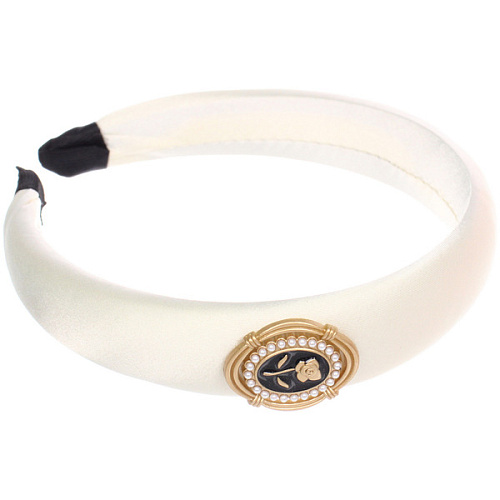 Ободок для волос МАРЦИПАН, мали, ширина 2,8см, микс 6 цветов ( в пакете с подвесом)_3