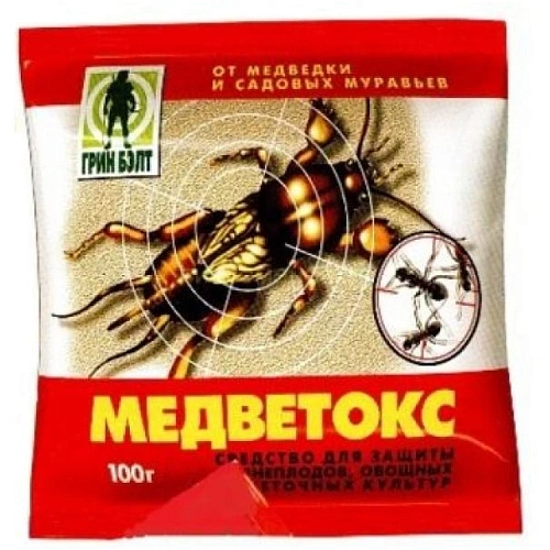 Средства от насекомых-вредителей Медветокс пак 100 г (50) ТЭ_1