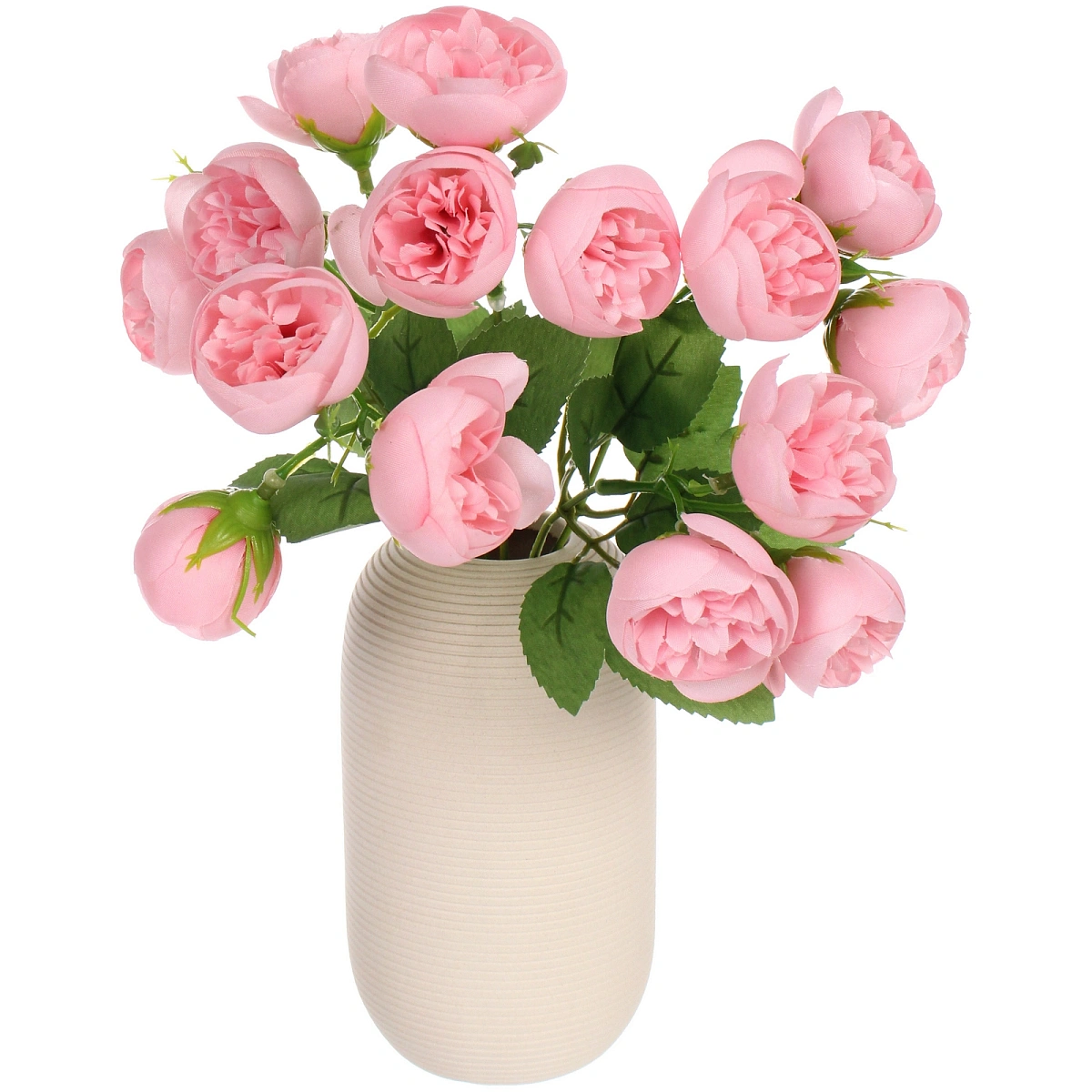 Искусственные цветы "Розочки" 30см 15 цветков розовые