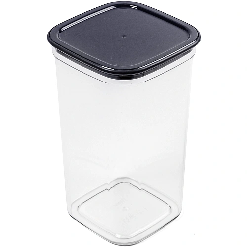 Контейнер для сыпучих продуктов 1,3л "Смарт" чернильно-серый С414ЧСЕР