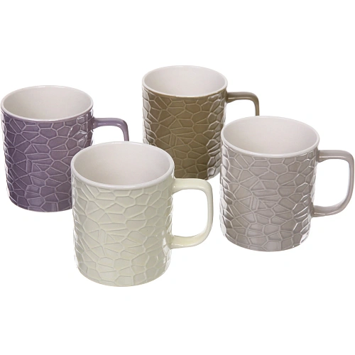 Кружка керамическая 350мл "Камни", микс цветов