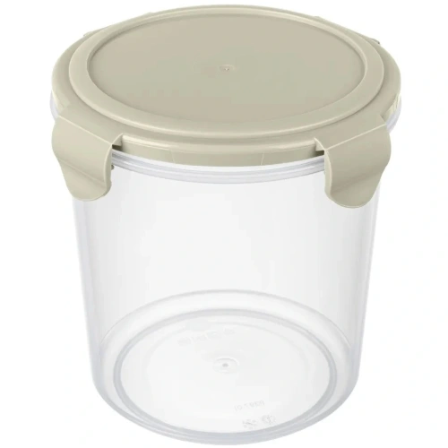 Контейнер для продуктов 1,15л "Smart lock" круглый светло-серый 431160830