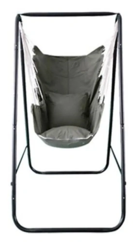 Гамак-кресло "Колористик" 100*130 см сидячий, х\б с подушками, цвет серый