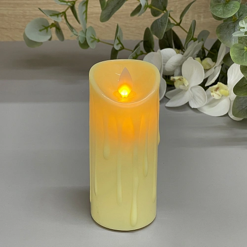 Сувенир  подсветкой "Свеча - Капли воска" 5*12,5 см